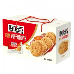 达利园 好吃点饼干整箱礼盒800g高纤粗粮饼蔬菜饼休闲零食品