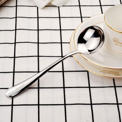 宜洁 家用不锈钢汤勺中号圆勺子韩式饭勺厨房餐具喝稀饭粥勺子汤匙