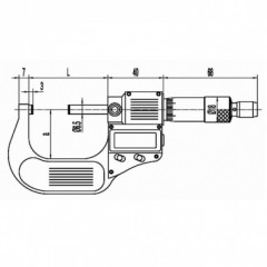 广陆 数显外径千分尺  211-101F
