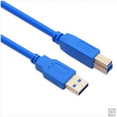 山泽 UK-810 UK-815 UK-830 USB3.0高速打印机数据线3.0A公对B公