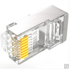 山泽 SJ-6630 六类网络屏蔽水晶头 6类RJ45网络水晶头