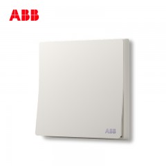 ABB 开关插座无框轩致雅典白墙壁86型开关面板一开双控开关AF125