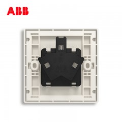 ABB 开关插座面板空调插座墙壁电源三孔插座16A轩致黑色AF206-885