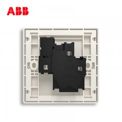 ABB 开关插座面板空调插座一开三孔带开关16A轩致黑色AF228-885