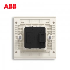 ABB 开关插座 轩致无框 香槟银色 报警开关紧急按钮AF419-CS