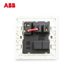 ABB 开关插座 德宁一开四孔 带开关带灯四孔插座AN234