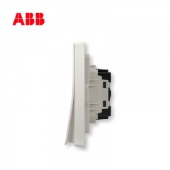ABB 开关插座面板轩致雅典白系列两开三控/两位中间中途开关AF186