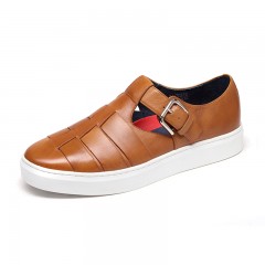 红蜻蜓 潮流青春真皮板鞋男休闲鞋百搭男士休闲皮鞋