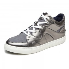 红蜻蜓 男鞋春季青春潮流韩版男士休闲皮鞋高帮板鞋男