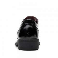 红蜻蜓 春季新款商务皮鞋亮漆皮系带耐磨男士正装鞋