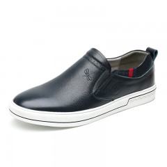 红蜻蜓 官网男鞋春季新款皮鞋透气百搭板鞋潮鞋套脚休闲鞋