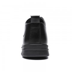 红蜻蜓 冬季新品青年潮流高帮休闲鞋真皮保暖男棉鞋冬皮鞋