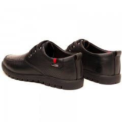 七匹狼 男鞋新款夏季真皮镂空牛皮透气休闲凉皮鞋男士软底系带鞋子