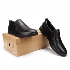 七匹狼 男鞋秋冬新款时尚商务休闲鞋透气防皱头层牛皮时尚真皮皮鞋