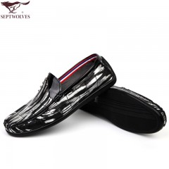 七匹狼 男鞋新款时尚头层牛皮男士真皮潮流软底软面休闲皮鞋子