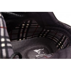 七匹狼 棉鞋时尚软皮头层牛皮男士休闲高帮真皮保暖皮鞋男鞋子