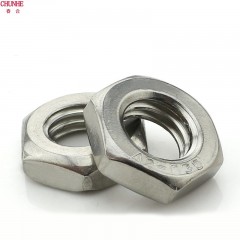 春和 304不锈钢反牙薄螺母 左旋/左牙 反丝/反扣螺帽M8M10M12M16M18M20