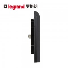 罗格朗 黑色有线电视插座面板闭路插座有线插座 电视机插座面板