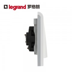 罗格朗 开关插座 K5系列 86型三开单控带LED灯墙壁开关面板