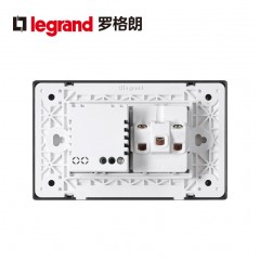 罗格朗 开关插座118型小盒二位 5孔USB 五孔USB插座面板