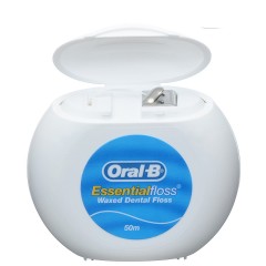 欧乐B 微蜡牙线50米 牙缝线细软扁牙间线便携