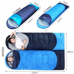 国产  睡袋户外成人 秋冬季露营室内午休保暖棉睡袋 1800g冬季