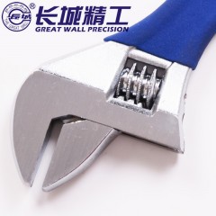 长城精工 活动扳手大开口蓝麻柄带刻度活扳手多规格活络扳手活头扳 304636