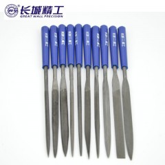 长城精工 整形锉10件套什锦锉套装多形状细齿组锉锉刀组套锉削工具 413902