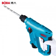 博大 充电小锂电锤电钻家用多功能无线锂电轻锤冲击钻打混凝土装修 H1201-10