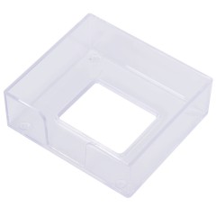 得力 7601 便签纸 便条纸 空白记录纸 带水晶盒 107mm*96mm大号