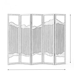 国产 中式实木屏风创意山形移动隔断古典屏风玄关简约现代客厅木质折屏