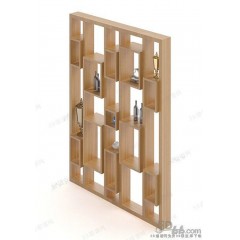 国产 创意北欧现代酒架置物架隔断架纯实木多功能隔板架储物架书架定制