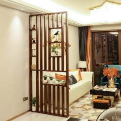 国产 定制实木客厅高隔断简约时尚现代创意屏风多功能门厅玄关装饰背景