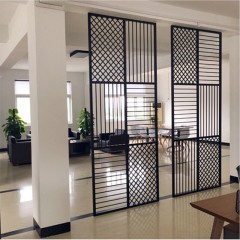 国产 铁艺金属屏风隔断客厅简约现代中餐厅缕空玄关门隔断玄关屏风座屏