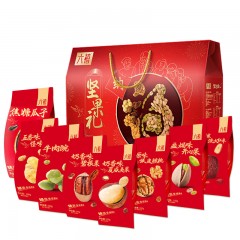 洽洽 坚果礼盒恰恰纳福混合坚果休闲炒货 六禧零食大礼包1166g