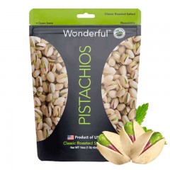 Wonderful/万多福 进口盐焗开心果休闲零食袋装散装批发454g