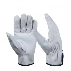 和讯自有产品 劳保头层皮手套男短皮透气耐磨柔软司机防护机械建筑维修工地搬运