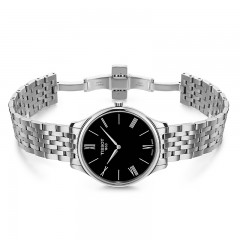 Tissot天梭  俊雅石英5.15mm纤薄时尚休闲钢带男表