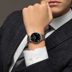 Tissot天梭  俊雅石英5.15mm纤薄时尚休闲钢带男表