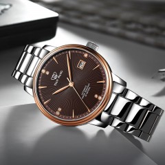天王表 男士钢带手表 自动机械防水时尚男表GS51002