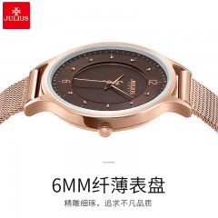 聚利时  手表女韩版复古双层表盘石英防水网带学生手表女表JA-1060