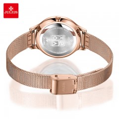 聚利时  手表女韩版复古双层表盘石英防水网带学生手表女表JA-1060