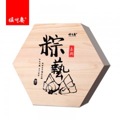 张阿庆  嘉兴粽子礼盒蛋黄鲜肉粽咸鸭蛋木质礼盒装端午节团购批发