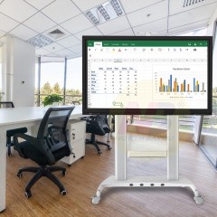 NB 60-100英寸电视移动支架电视机挂架视频会议推车 AVT1800-100-1P