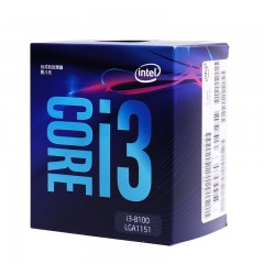 Intel/英特尔  i3八代i3 8100 四核CPU处理器台式机电脑1151针盒装