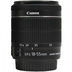 佳能 标准变焦单反镜头  EF-S 18-55mm IS STM
