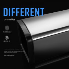 国产 厨房 卫生 间厕所长不锈钢方形垃圾桶家用无盖大号客厅简约现代创意8828