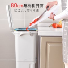 国产 日式垃圾桶家用厨房客厅创意卧室大号双层分类带盖可移动大垃圾箱2398