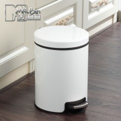 国产 不锈钢垃圾桶脚踏式北欧创意家用卫生间厨房客厅卧室带盖MT4008