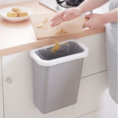 国产 厨房垃圾桶挂式家用橱柜门可壁挂式无盖小桌面卧室大号